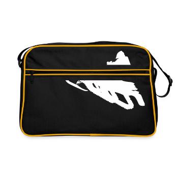 Snowmobile snowmobile snowmobile - Retro Bag - black/gold - Front