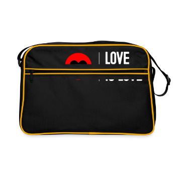 L'amour c'est l'amour - Sac Retro - noir/or - Devant