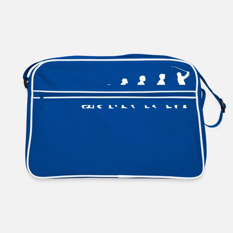 Evolution Golf Golfer Golfer Golf Course Retro Bag