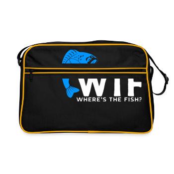 Fish fishing - Retro Bag - black/gold - Front