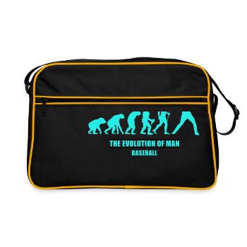 Evolution homme baseball - Sac Retro - noir/or - Devant