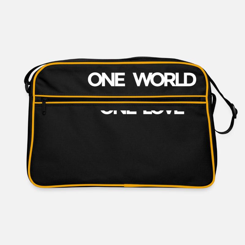 One World - One Love Retro Tasche