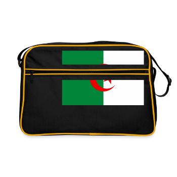 Drapeau de l'Algérie - Sac Retro - noir/or - Devant