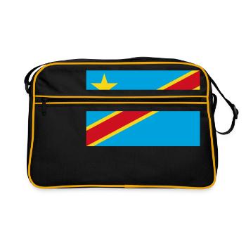 Drapeau de la République démocratique du Congo - Sac Retro - noir/or - Devant