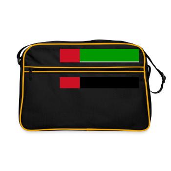 Émirats arabes unis - Sac Retro - noir/or - Devant