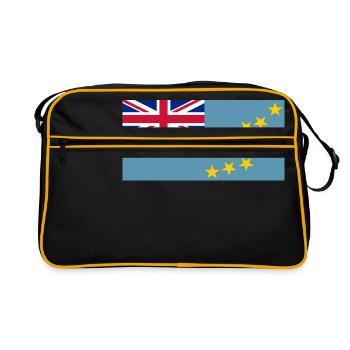 Tuvalu Flagg - Retro Bag - black/gold - Front