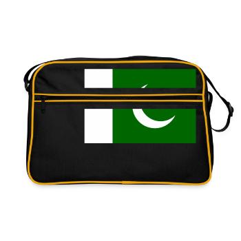 Pakistan Flag - Retro Bag - black/gold - Front