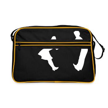 Dancing dance couple music dance music - Retro Bag - black/gold - Front