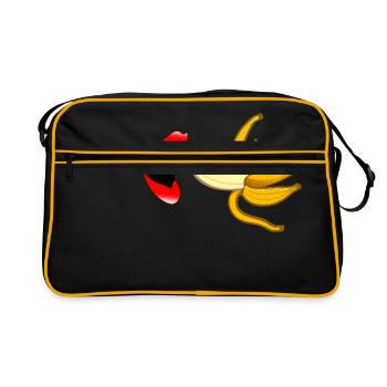 banane - Sac Retro - noir/or - Devant