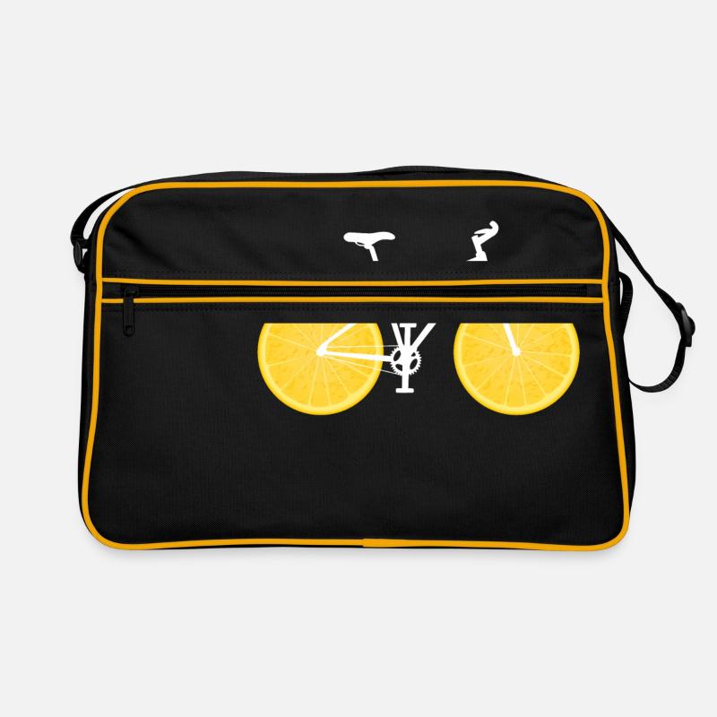 Fruit de vélo citron orange / cadeau Sac Retro