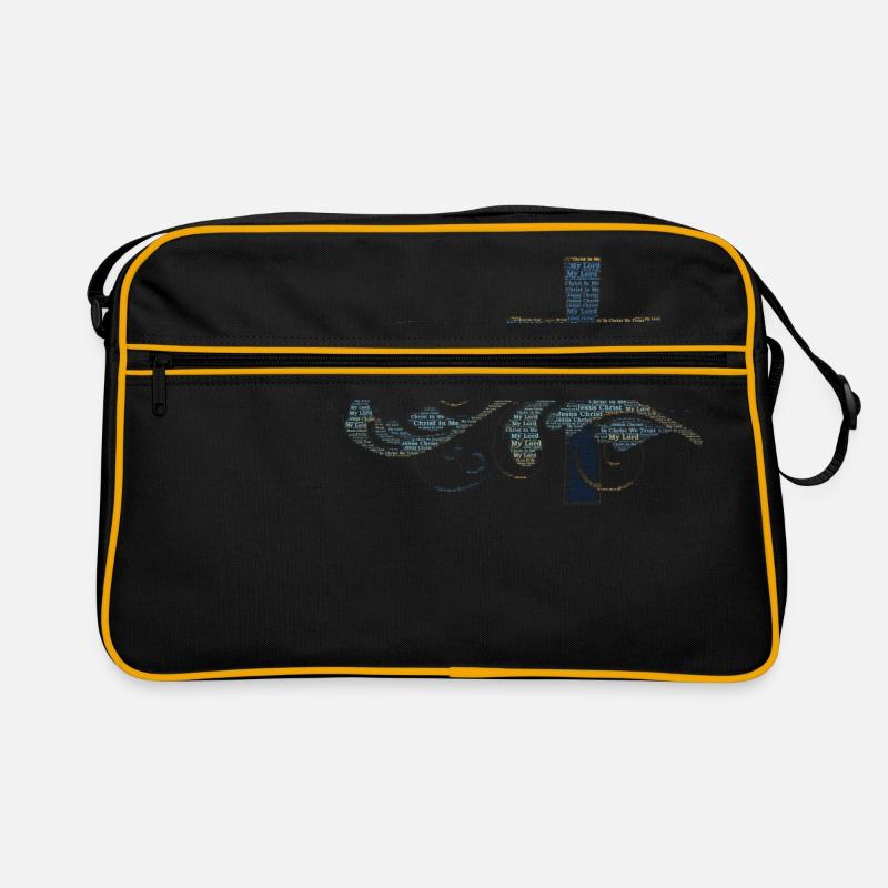 Christus in mir - Retro Tasche - Schwarz/Gold