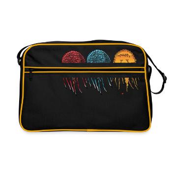 Jellyfish the transparent rulers of the sea - Retro Bag - black/gold - Front