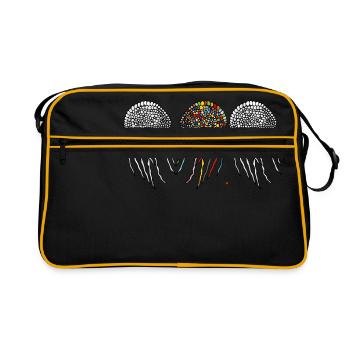 Jellyfish the transparent rulers of the sea - Retro Bag - black/gold - Front