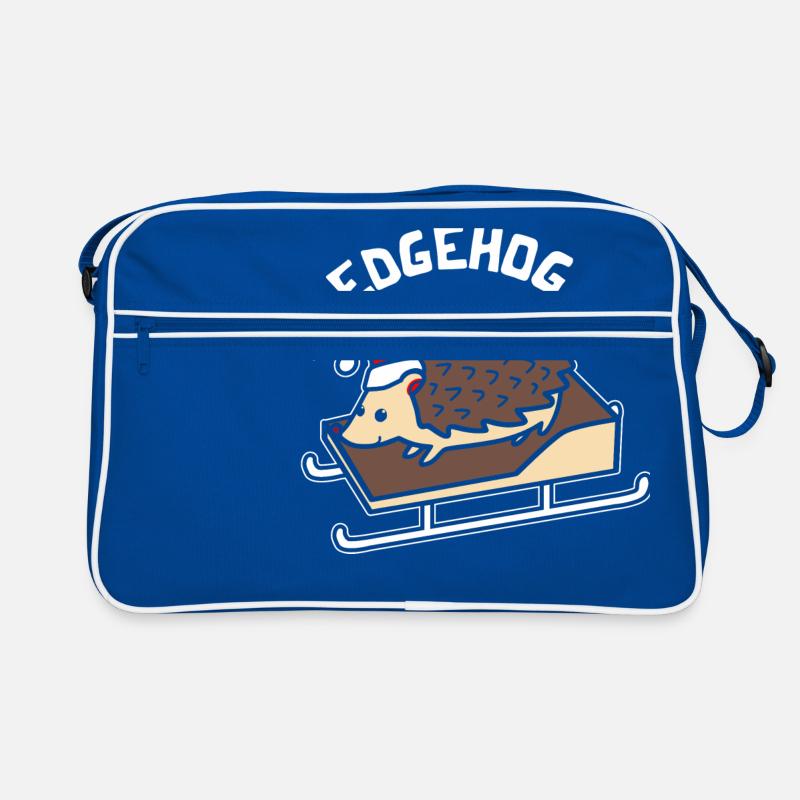 Sledgehog Hedgehog Noël Noël hérisson calembour Sac Retro