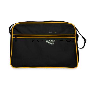 Sad Me (sad) + Gin Tonic = Happy Me - Retro Bag - black/gold - Front