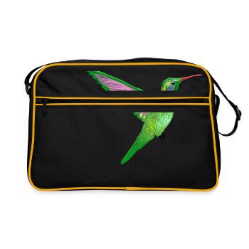 humming-bird - Retro Bag - black/gold - Front
