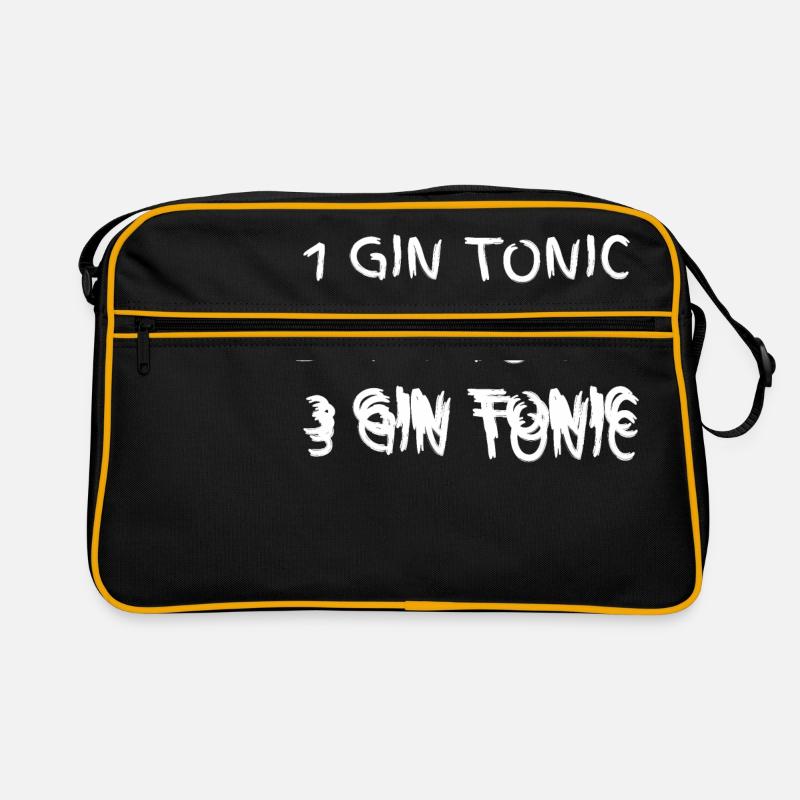 1 2 3 Gin and tonic writing drunk Retro Bag