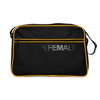 L'avenir est féminin - Sac Retro - noir/or - Devant