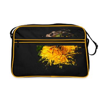 Les abeilles sont très populaires auprès de nombreuses personnes - Sac Retro - noir/or - Devant