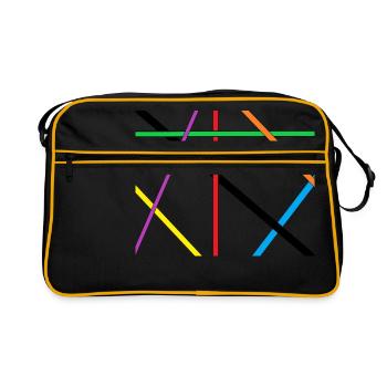 stripe - Retro Bag - black/gold - Front