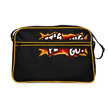 LET`S FU ** ING GO! - Sac Retro - noir/or - Devant