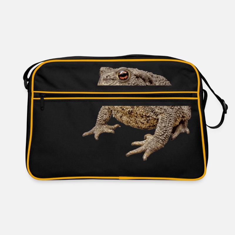 Toads bring luck and eat the gardener's enemies Retro Bag