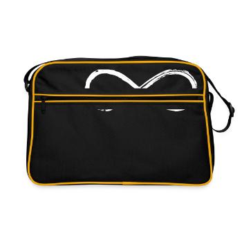 Infinity Infinity Symbol Lemniskate Eight 8 - Retro Bag - black/gold - Front