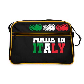 Made in Italie Rome Venise Cadeau toscane - Sac Retro - noir/or - Devant