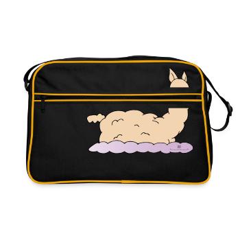 Pas de drame lama ... - Sac Retro - noir/or - Devant