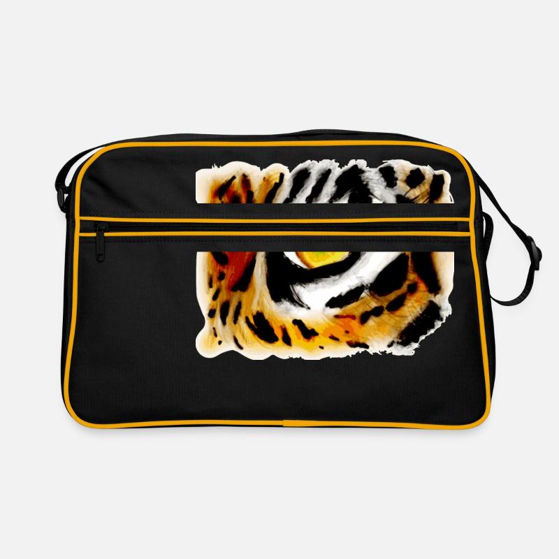 Tiger eye of a full-grown tiger Retro Bag
