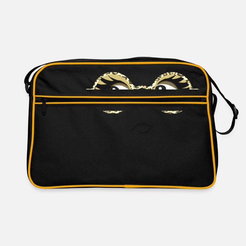 Brille Augen Retro Tasche