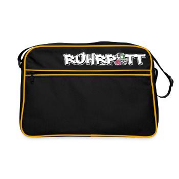 Gelsenkirchen Ruhrpott Kanake - Sac Retro - noir/or - Devant