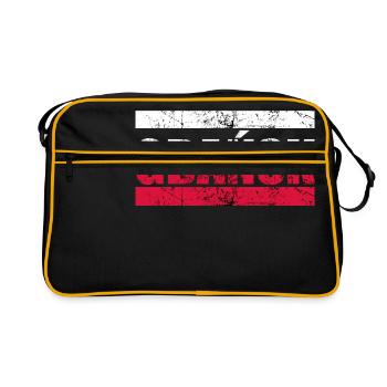 Gdansk Gdańsk Polska cadeau Pologne - Sac Retro - noir/or - Devant