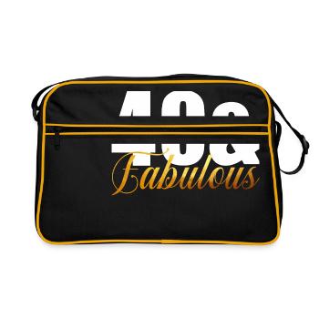 40 & Fabuleux - Sac Retro - noir/or - Devant