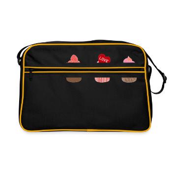Cupcakes - Retro Bag - black/gold - Front