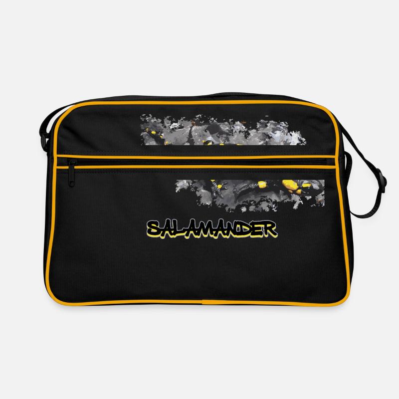 salamander - Retro Tasche - Schwarz/Gold