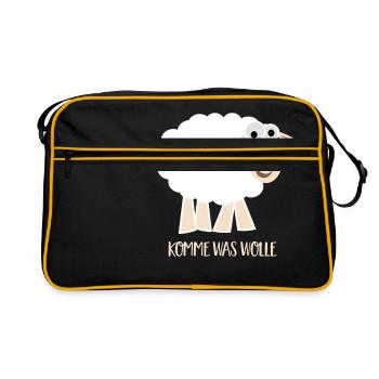Il y a quelque chose qui vient - Sac Retro - noir/or - Devant