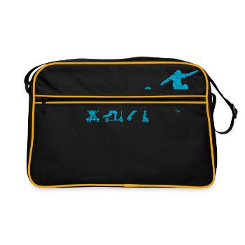 Skater - Retro Tasche - Schwarz/Gold - Vorne