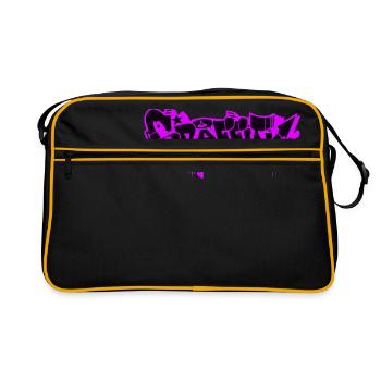 GRAFFITI - Sac Retro - noir/or - Devant