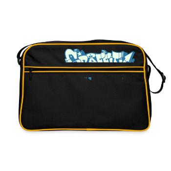 GRAFFITI - Sac Retro - noir/or - Devant