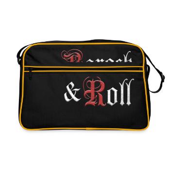 Barock & Roll - Retro Tasche - Schwarz/Gold - Vorne