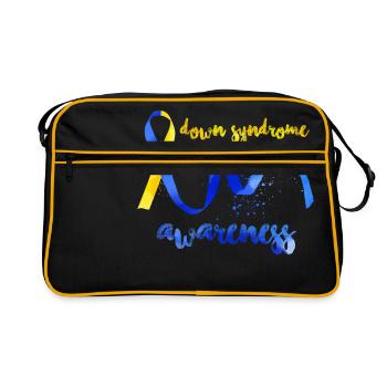 Down Syndrome Awareness - Retro Bag - black/gold - Front