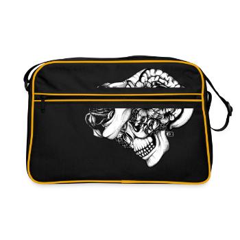 Créature à l'intérieur - Sac Retro - noir/or - Devant