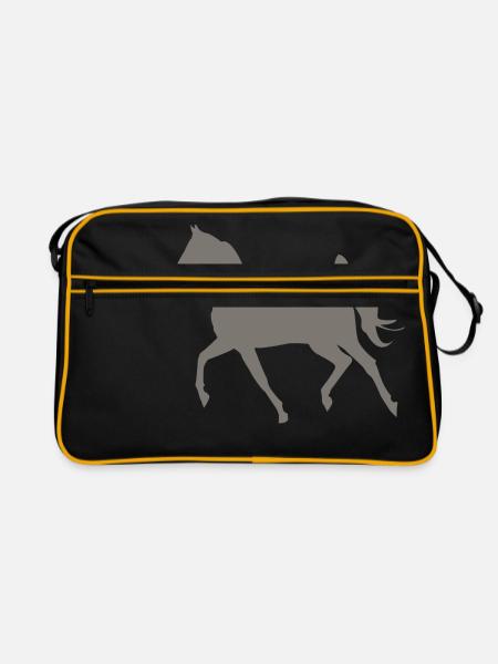 horse - Retro Bag - black/gold
