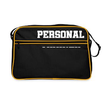 Personal Trainer - Entraînement - Sports - Gym - Fitness - Sac Retro - noir/or - Devant