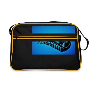 Blues harmonica horizontal - Retro Bag - black/gold - Front