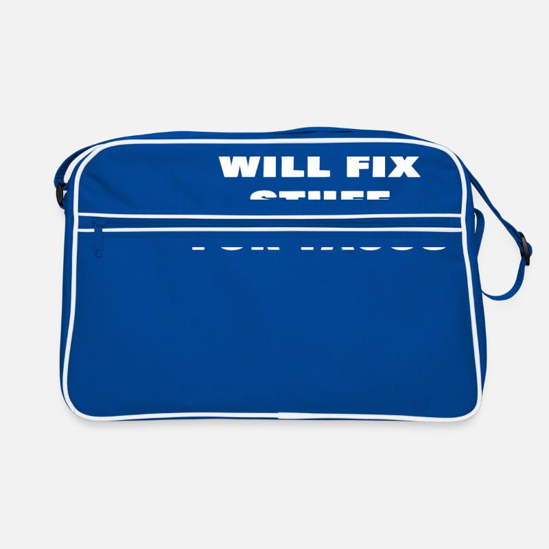 Will Fix Stuff For Tacos Funny Janitor Custodian Retro Bag