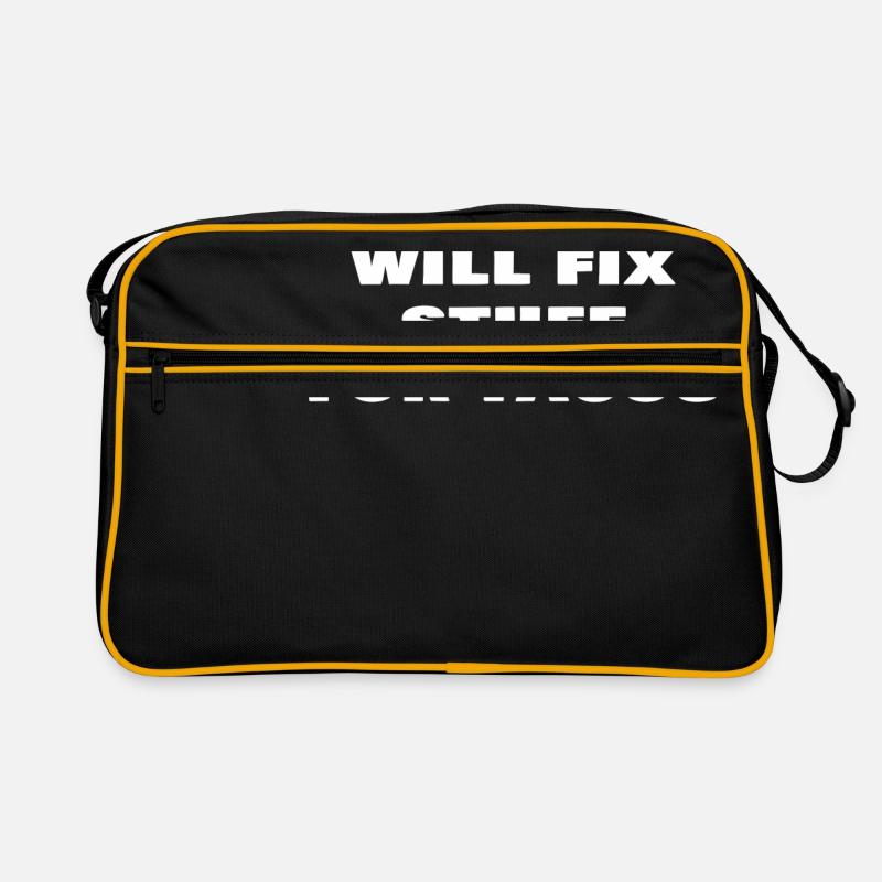 Will Fix Stuff For Tacos Funny Janitor Custodian Retro Bag