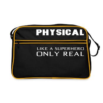 Physiothérapeute Superhéro Physiothérapeute - Sac Retro - noir/or - Devant