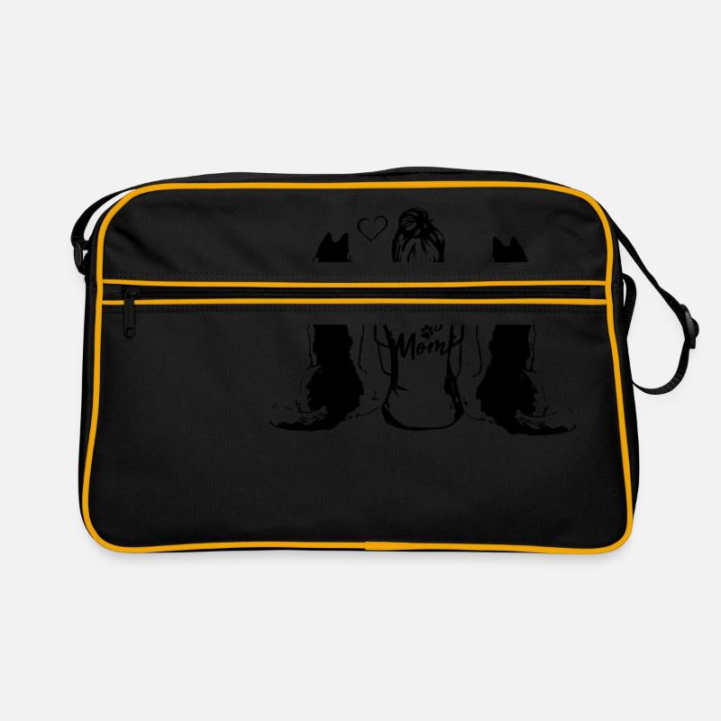 heisere Mutter - Retro Tasche - Schwarz/Gold